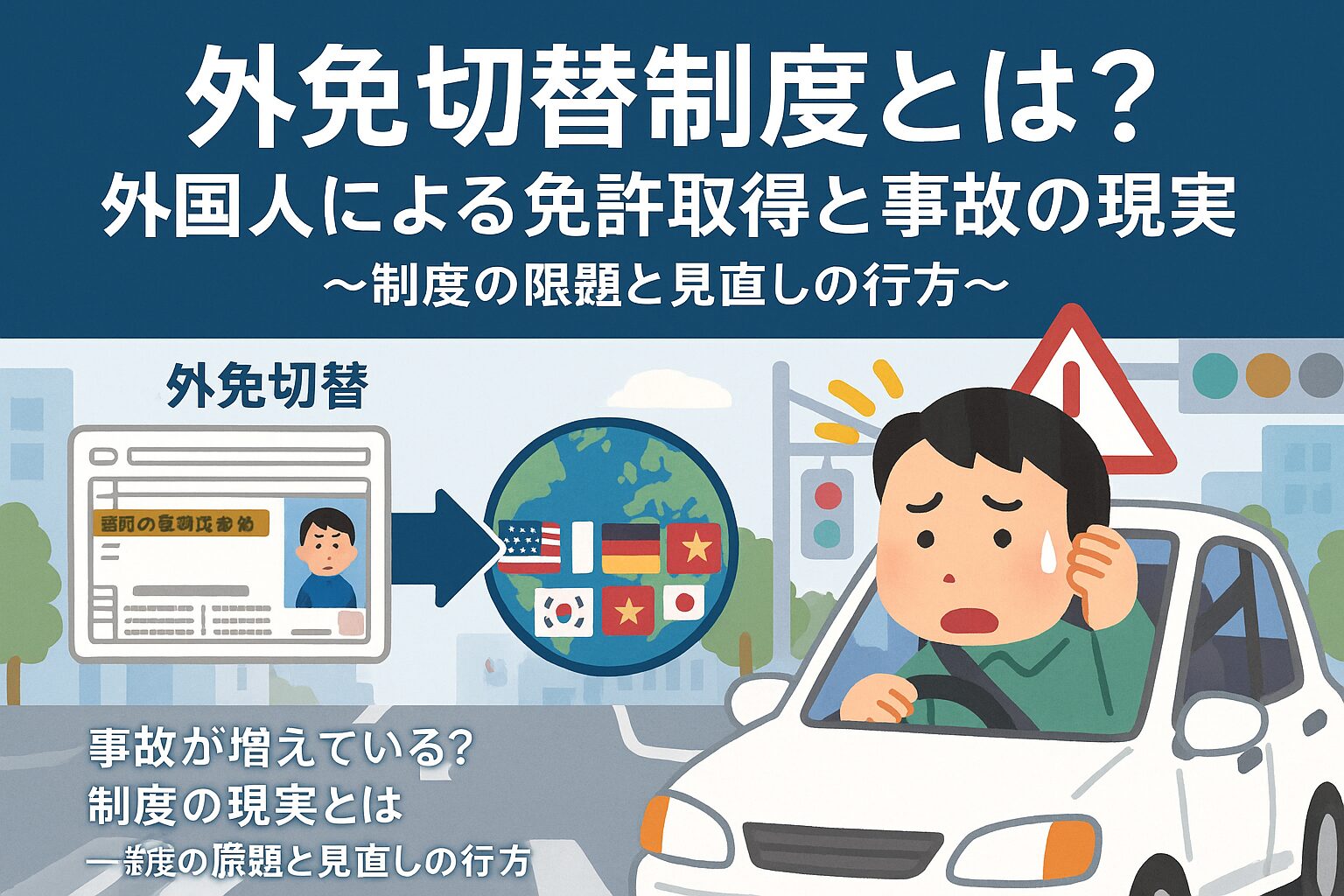 外免切替とは？外国人の免許取得と事故増加の現実、制度見直しの最新動向