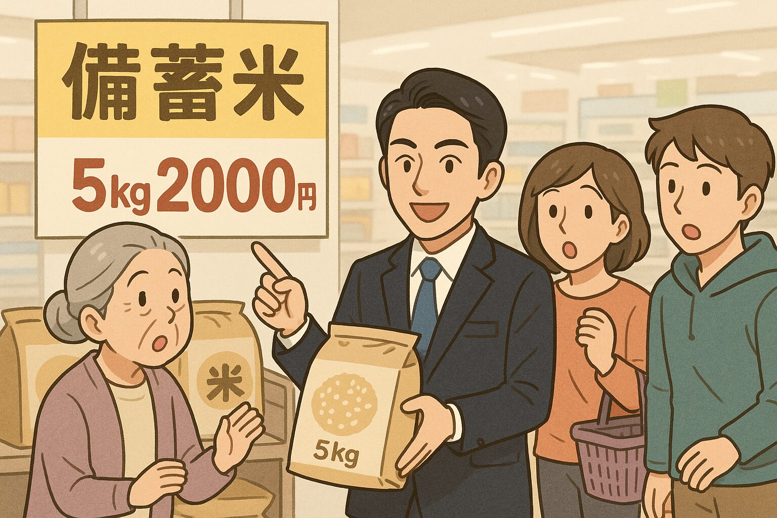備蓄米は本当に5kg2000円で買える？小泉進次郎大臣の対応とコメ価格のこれから
