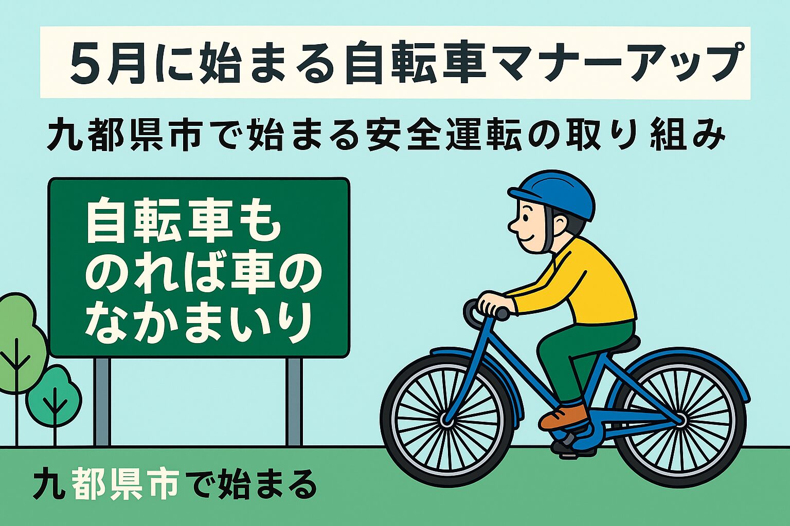 5月は自転車マナーアップ強化月間！九都県市で始まる安全運転の取り組み