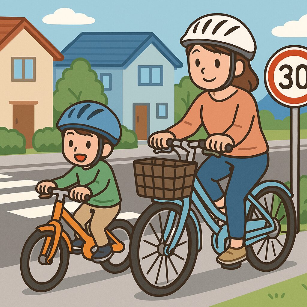 2026年から生活道路は30km/hに！自転車の制限速度と違反ルールをやさしく解説
