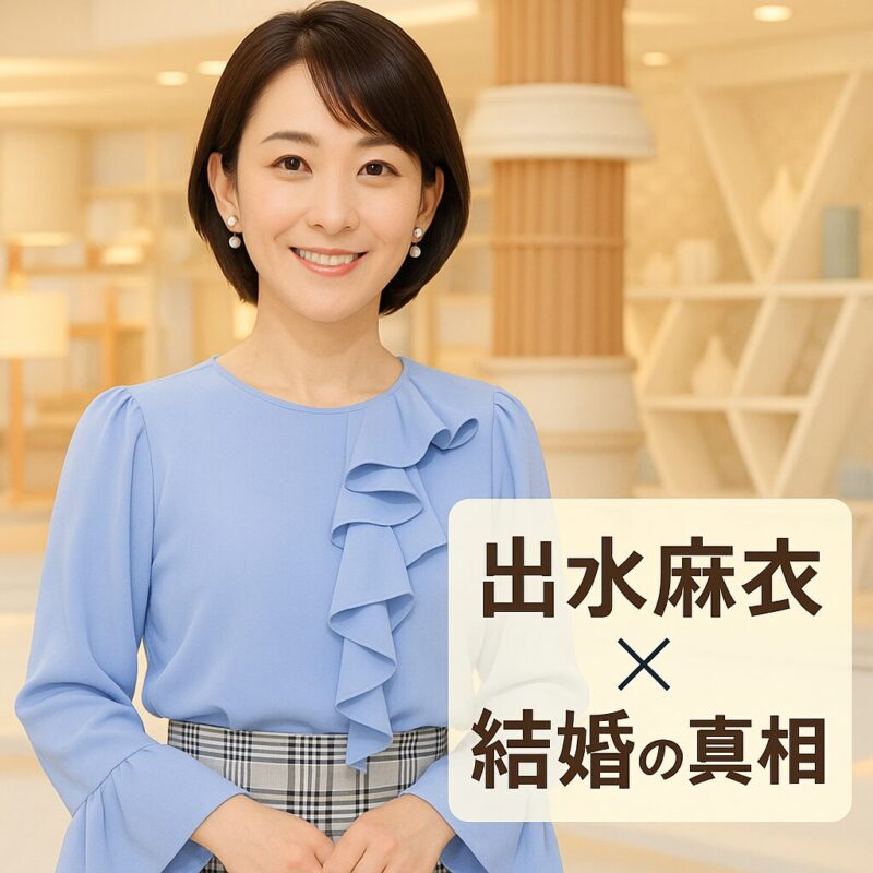 【2025年最新】出水麻衣が結婚しない理由｜今福浩之との関係と仕事への想い
