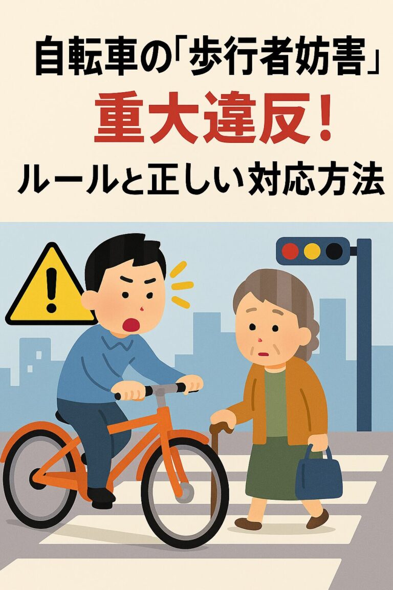 自転車の「歩行者妨害」は重大違反!2026年からのルールと正しい対応方法