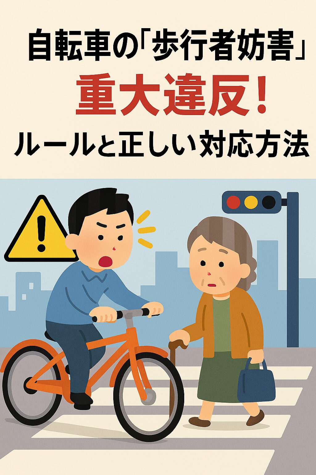 自転車の「歩行者妨害」は重大違反!2026年からのルールと正しい対応方法