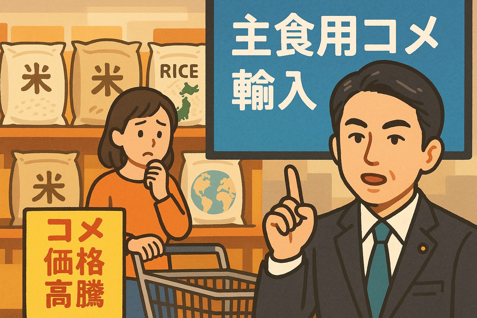 お米が高いのはなぜ？小泉大臣のコメ輸入政策を徹底解説