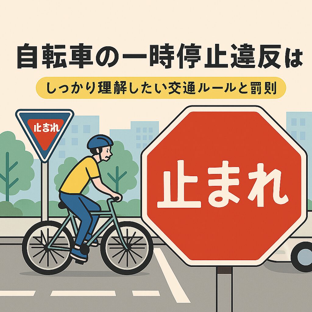 【一時停止違反】見落としやすい標識に注意！罰則と対策まとめ
