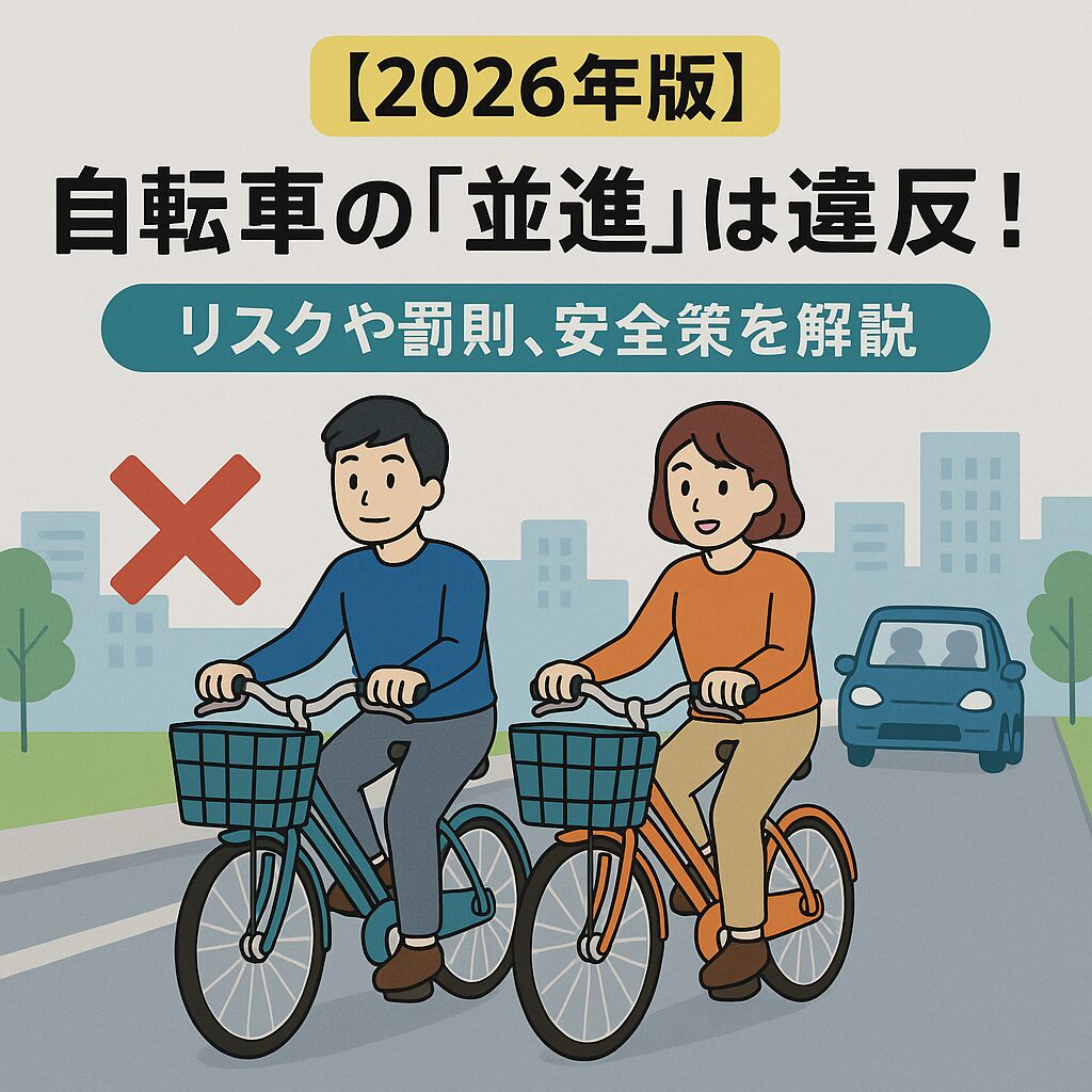 【並進違反】～友達と並んで走ると違反？そのルールと対策～