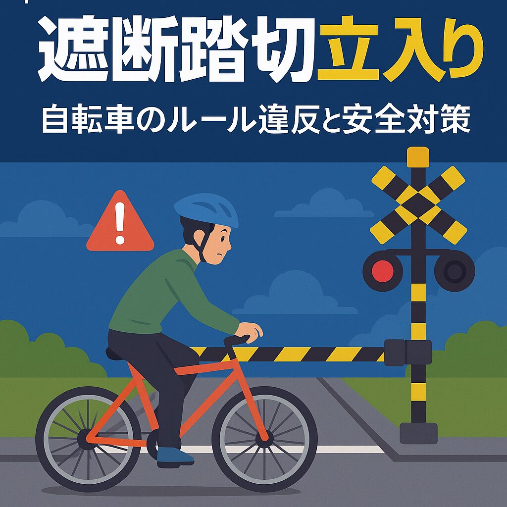 【遮断踏切立入り】～警報が鳴ってからは立ち入らない！踏切内の危険と罰則～