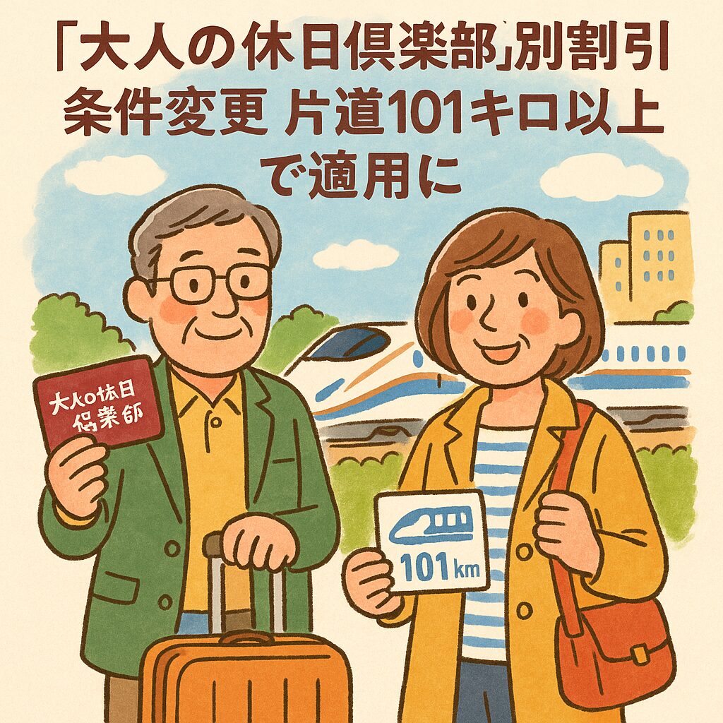【2026年改定】大人の休日倶楽部 割引条件が片道101kmに！注意点とお得な使い方まとめ