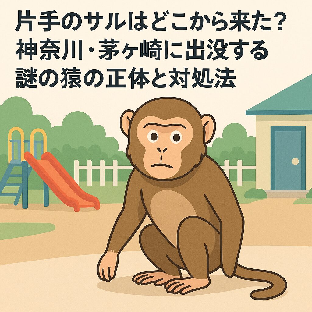 片手のサルはどこから来た？神奈川・茅ヶ崎に出没する謎の猿の正体と対処法