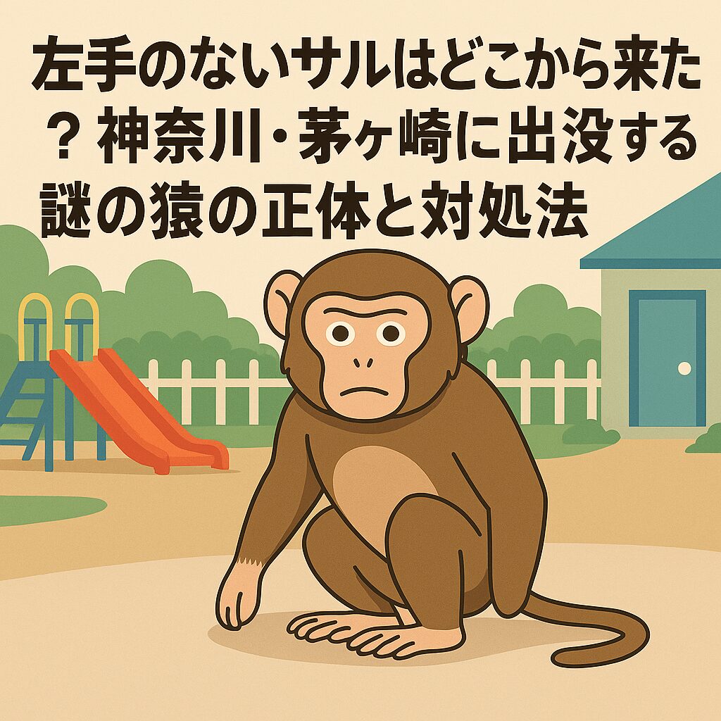 左手ないさるはどこから来た？神奈川・茅ヶ崎に出没する謎の猿の正体と対処法