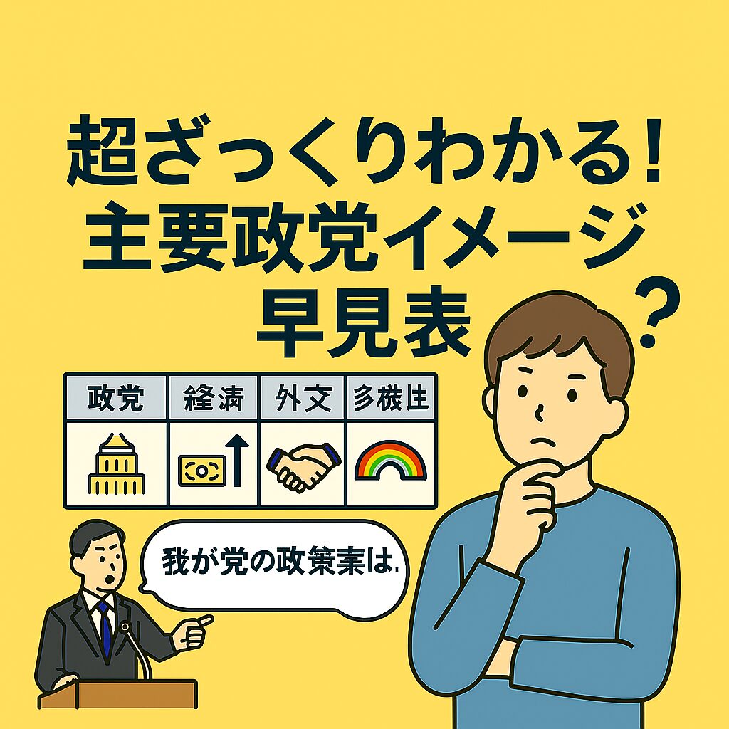 2025年参院選 超入門｜はじめてでもカンタン比較＆投票ガイド