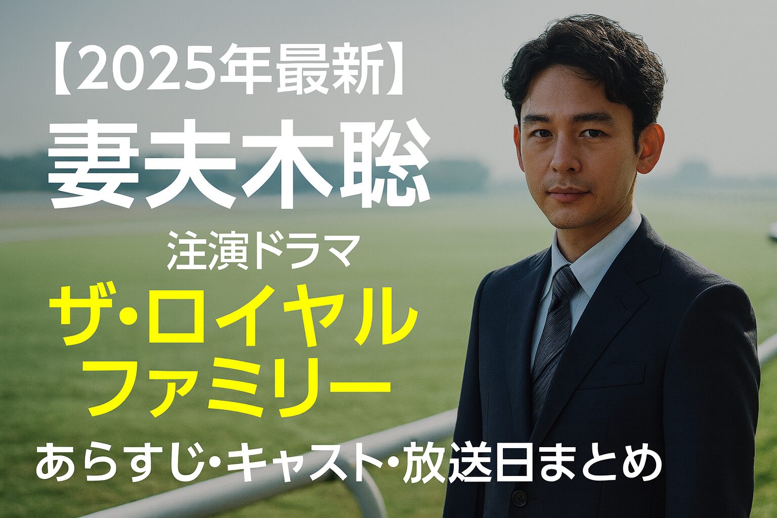 妻夫木聡主演ドラマ『ザ・ロイヤルファミリー』あらすじ・キャスト・放送日まとめ