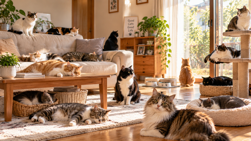髙橋海人の実家で多くの猫を飼っていたエピソードのイメージ
