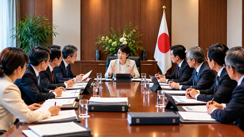 自民党執行部の人事変更をイメージした場面