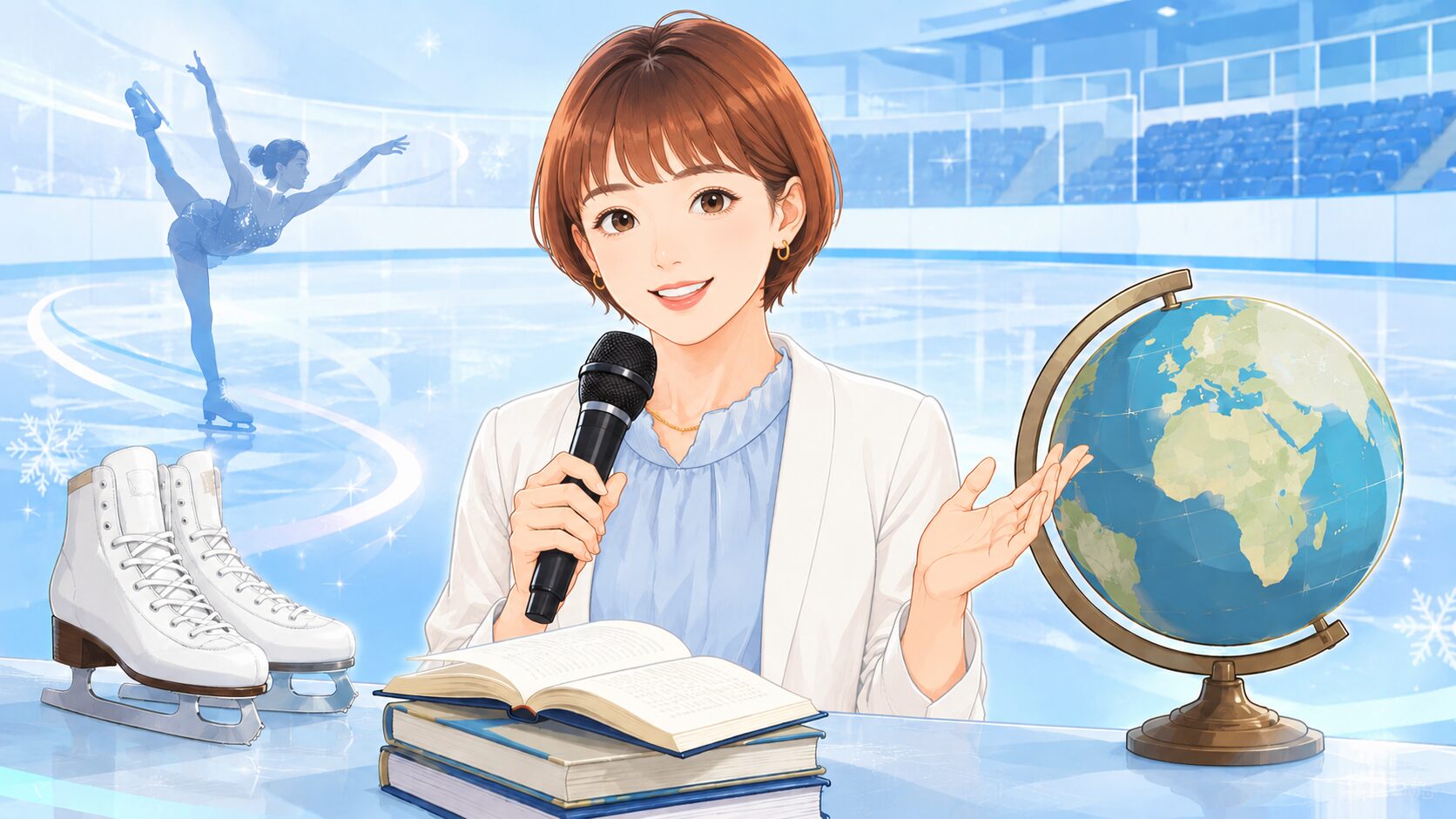 高橋成美の現在の活動や学歴、語学力をイメージしたアイキャッチイラスト