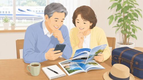 旅の計画を楽しむひととき