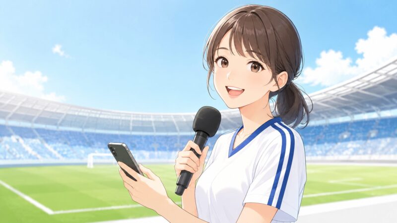 サッカーとSNSの話題であることを一目で伝える