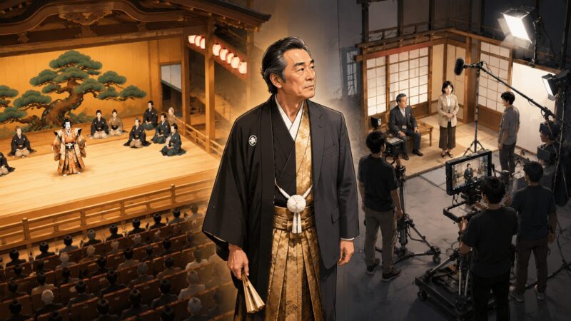 歌舞伎と映像作品を並行する活躍を表現する