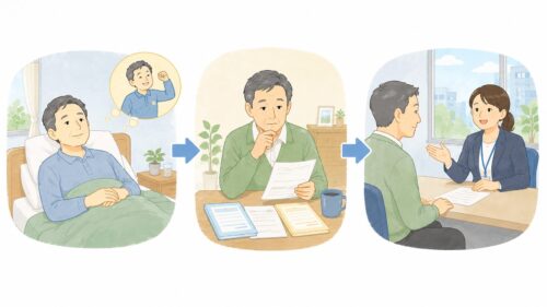 回復と相談のステップ