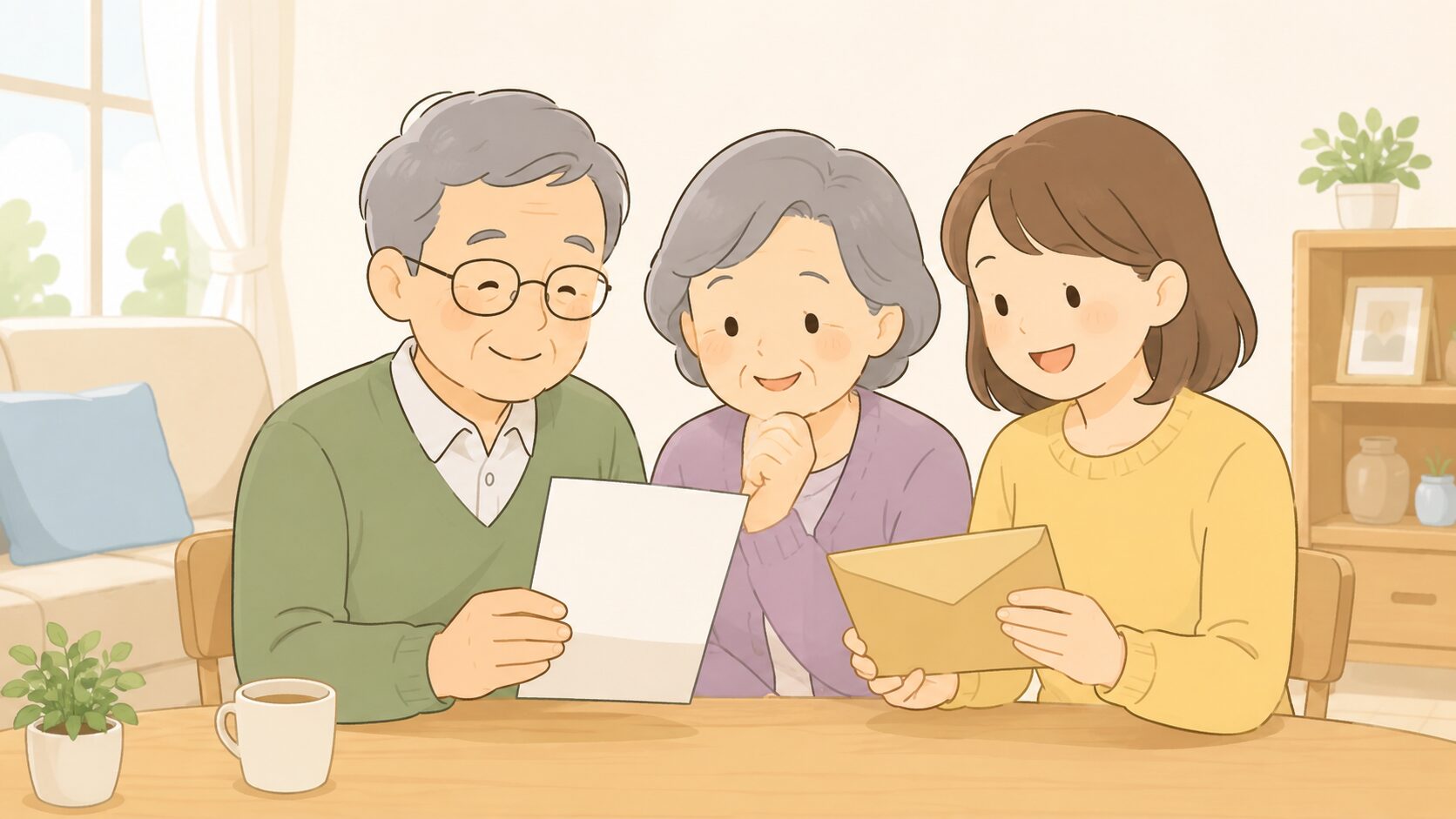 家族と一緒に心温まる時間