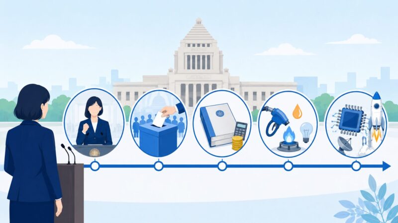 就任後の政策決定を時系列で理解しやすくする
