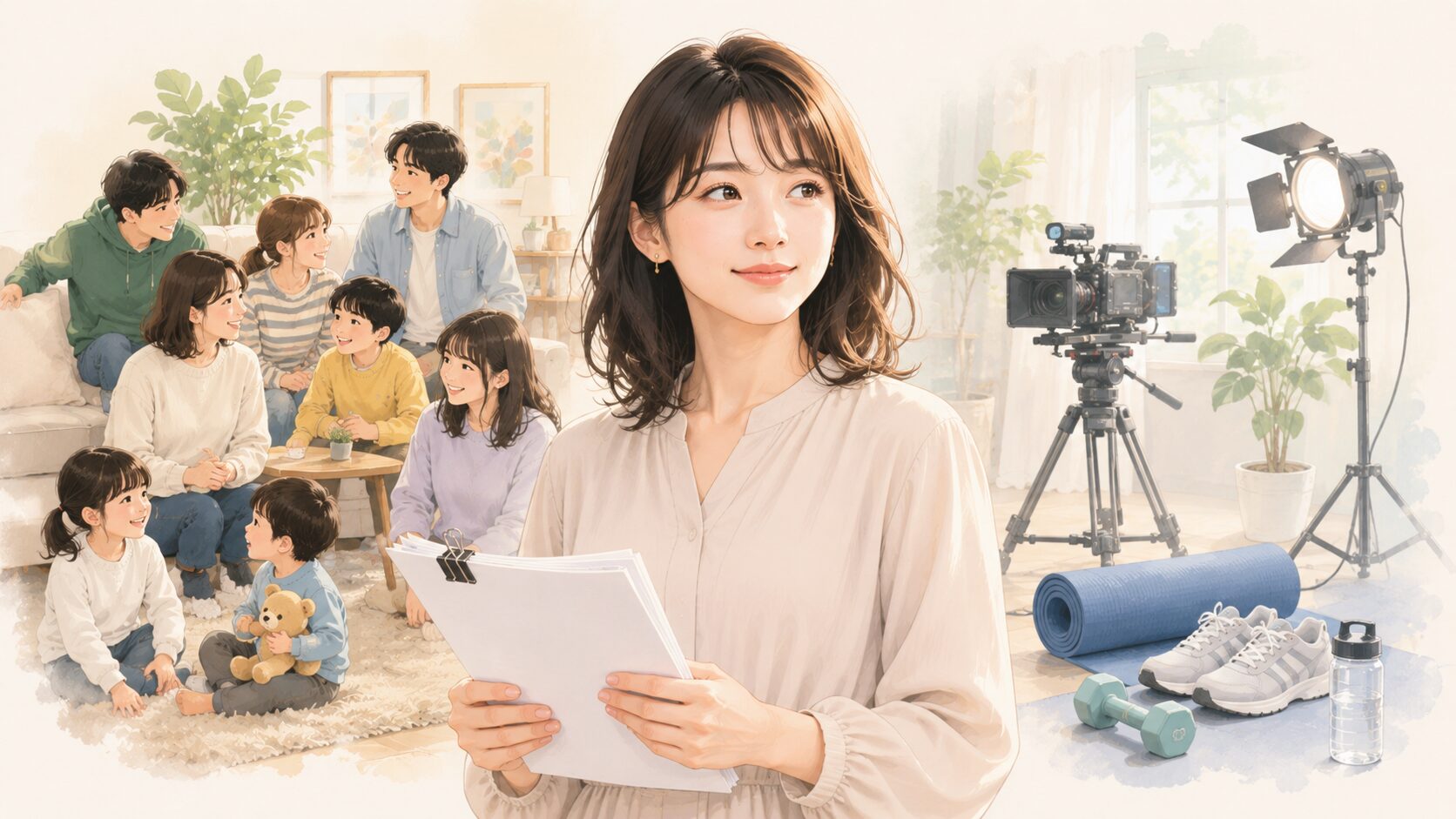 北乃きいさんのプロフィール、家族構成、役作りによる減量、現在の仕事を扱う記事であることを伝える