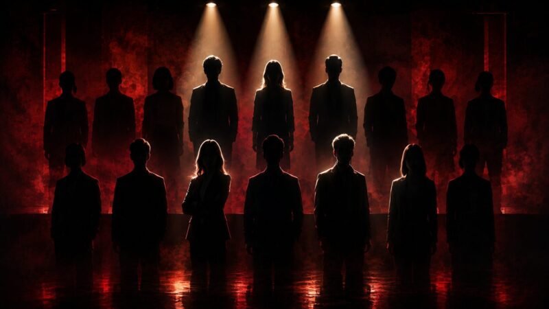 VIVANT第2シーズン新キャスト14人をイメージした人物シルエット