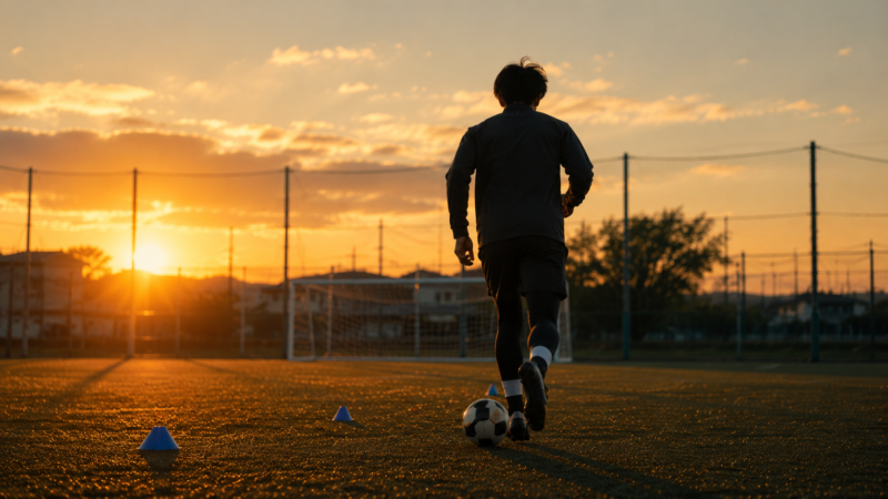 『ブルーロック』関連部分用のサッカー練習イメージ