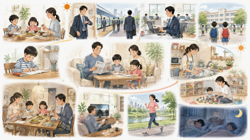 ある家庭の2日間の生活