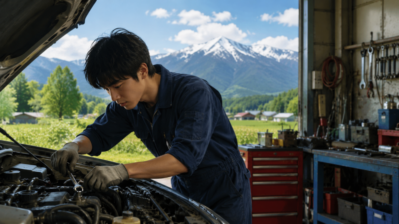 自動車整備士を目指していた学生時代