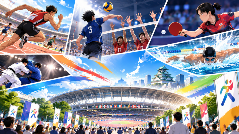 スタジアム・バレーボール・卓球・陸上など複数競技