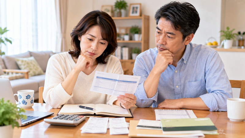 106万円の壁と130万円の壁の違いを確認する家庭のイメージ