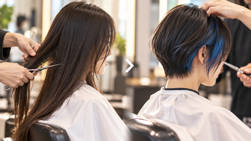 ドラマの役作りで髪をベリーショートに切る女性のイメージ
